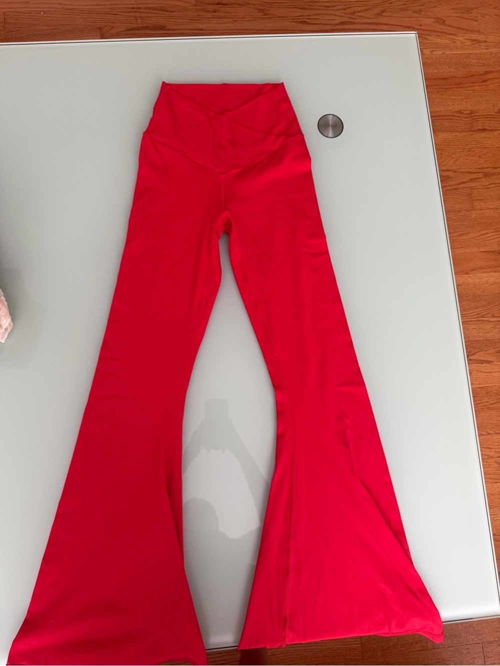 Aerie High-Waist Red Flared Leggings
